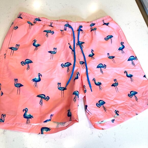 Charter Club Bundle Two Mesh Lined Pineapple Flamingo Pocket Swim Trunks XL - Picture 3 of 11